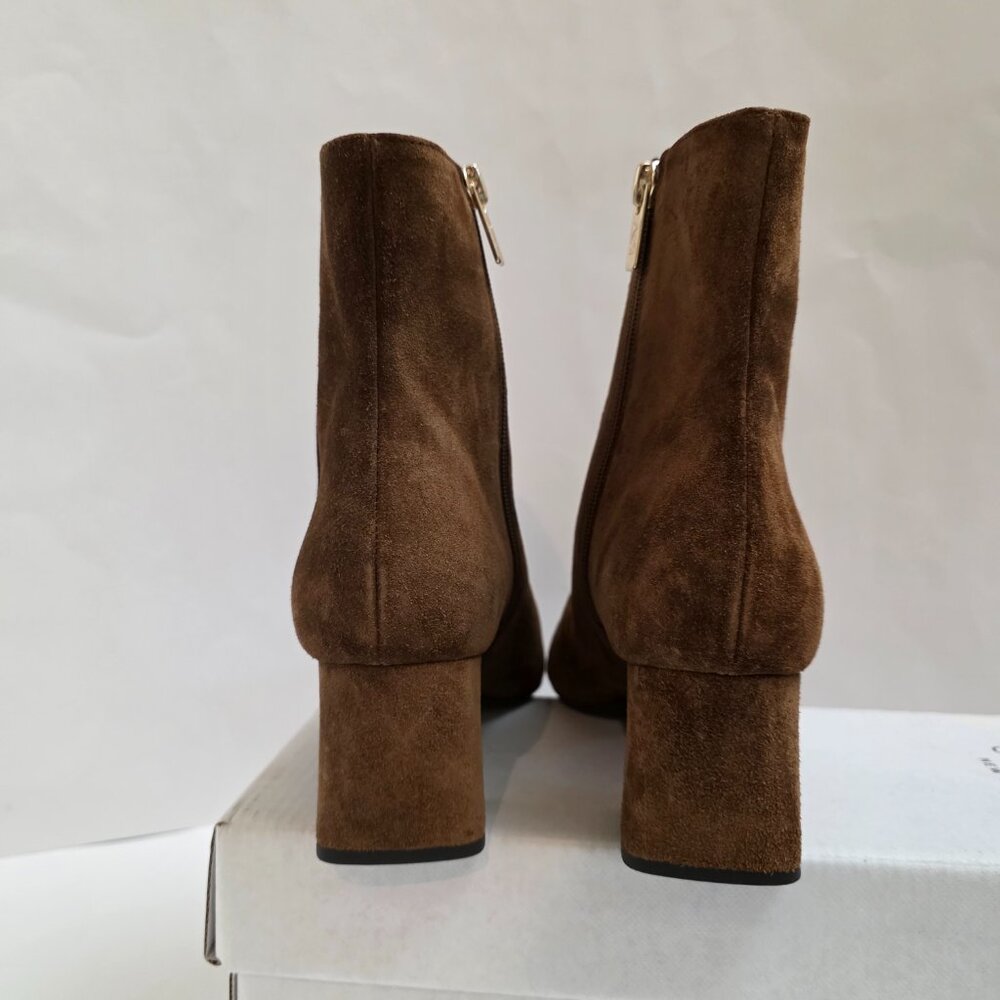 AGL Mimma Pointed Toe Block Heel Suede Bootie In … - image 6